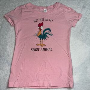Girls Next Level Pink Moana Hei Hei Tee 0520K